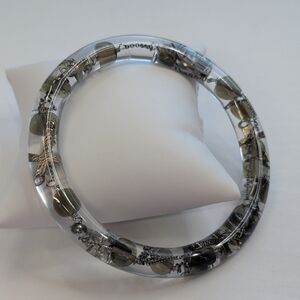 Handmade Rosary Bangle - Unique Artisan Bracelet